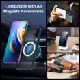 thumbnail image 5 of Entronix Heavy Duty Case For Galaxy S24, Translucent Matte Back, Magnetic Sturdy Case, Black, 5 of 5