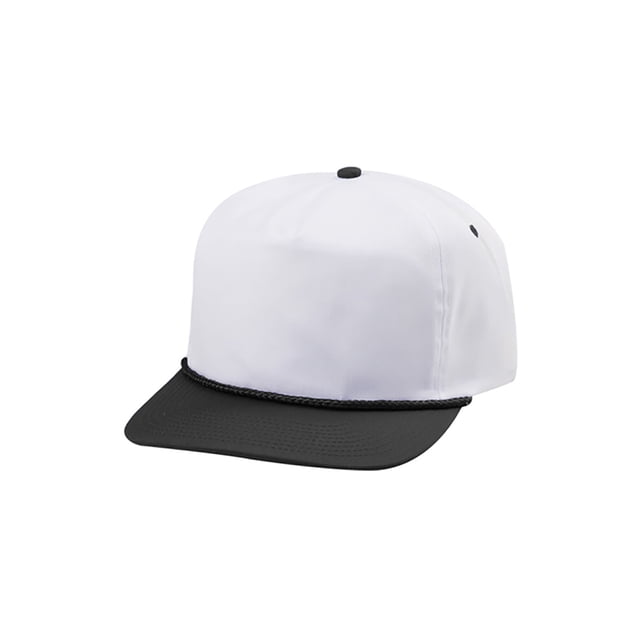 Top Headwear Twill Golf Cap - White/Black