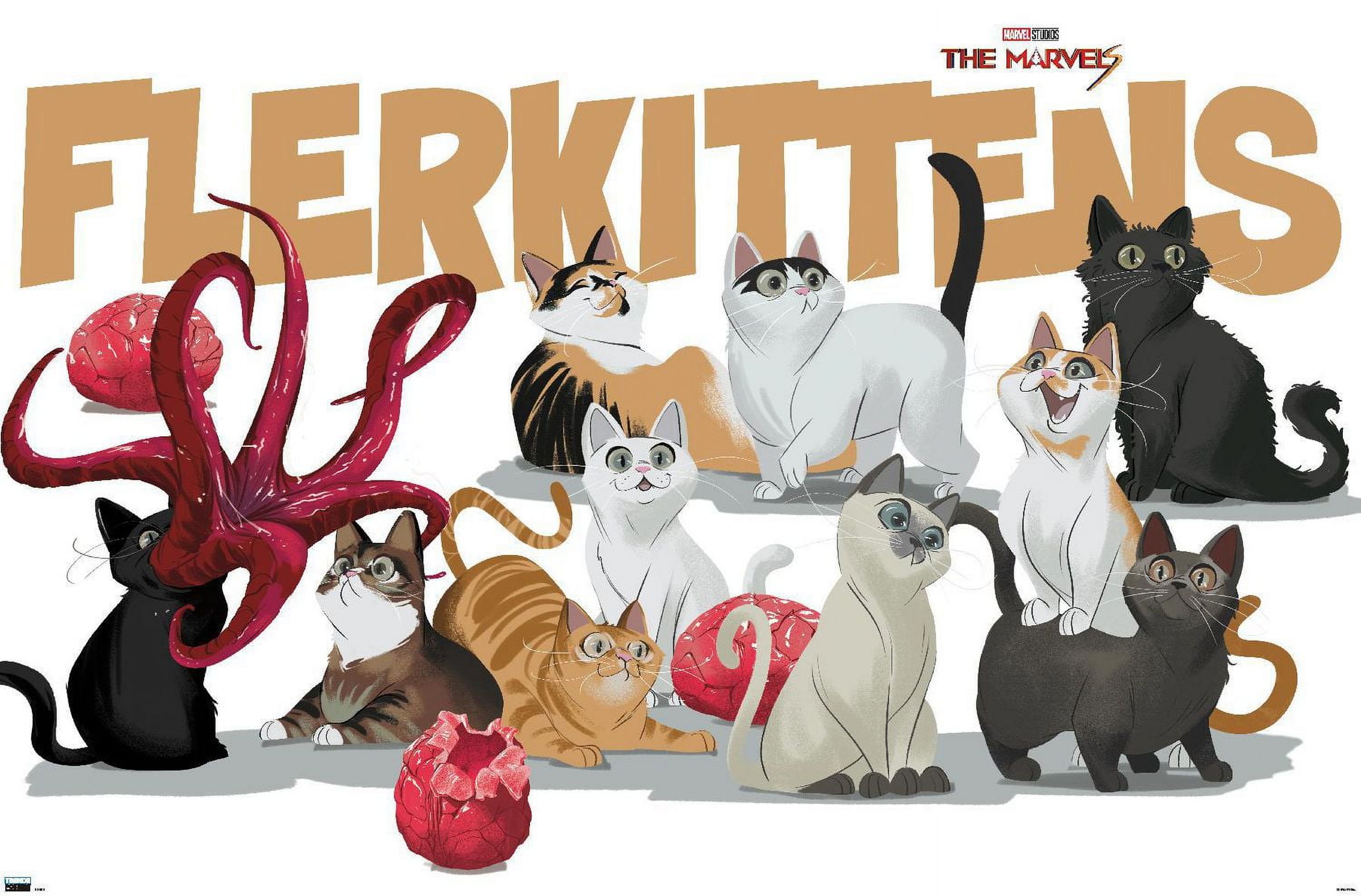 Marvel The Marvels - Flerkittens Wall Poster, 22.375" x 34"