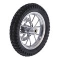 thumbnail image 1 of Rubber Tyre, Durable Front Wheel  For 47cc 49cc 2 Stroke Mini Dirt Bike Silver, 1 of 8