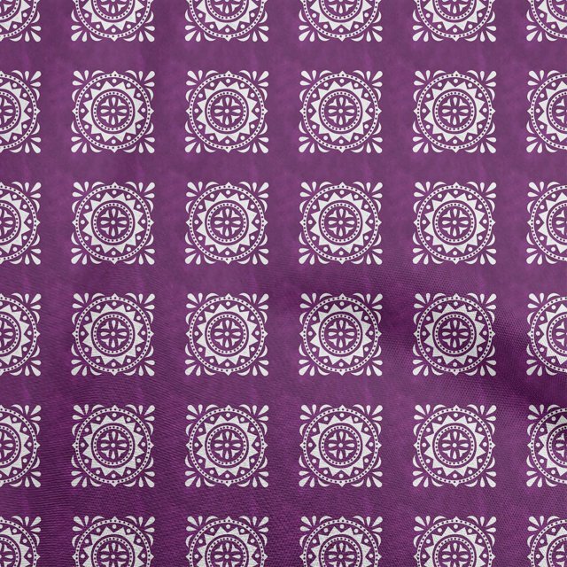 oneOone Viscose Jersey Purple Fabric Block Sewing Craft Projects Fabric Prints By Yard 60 Inch Wide