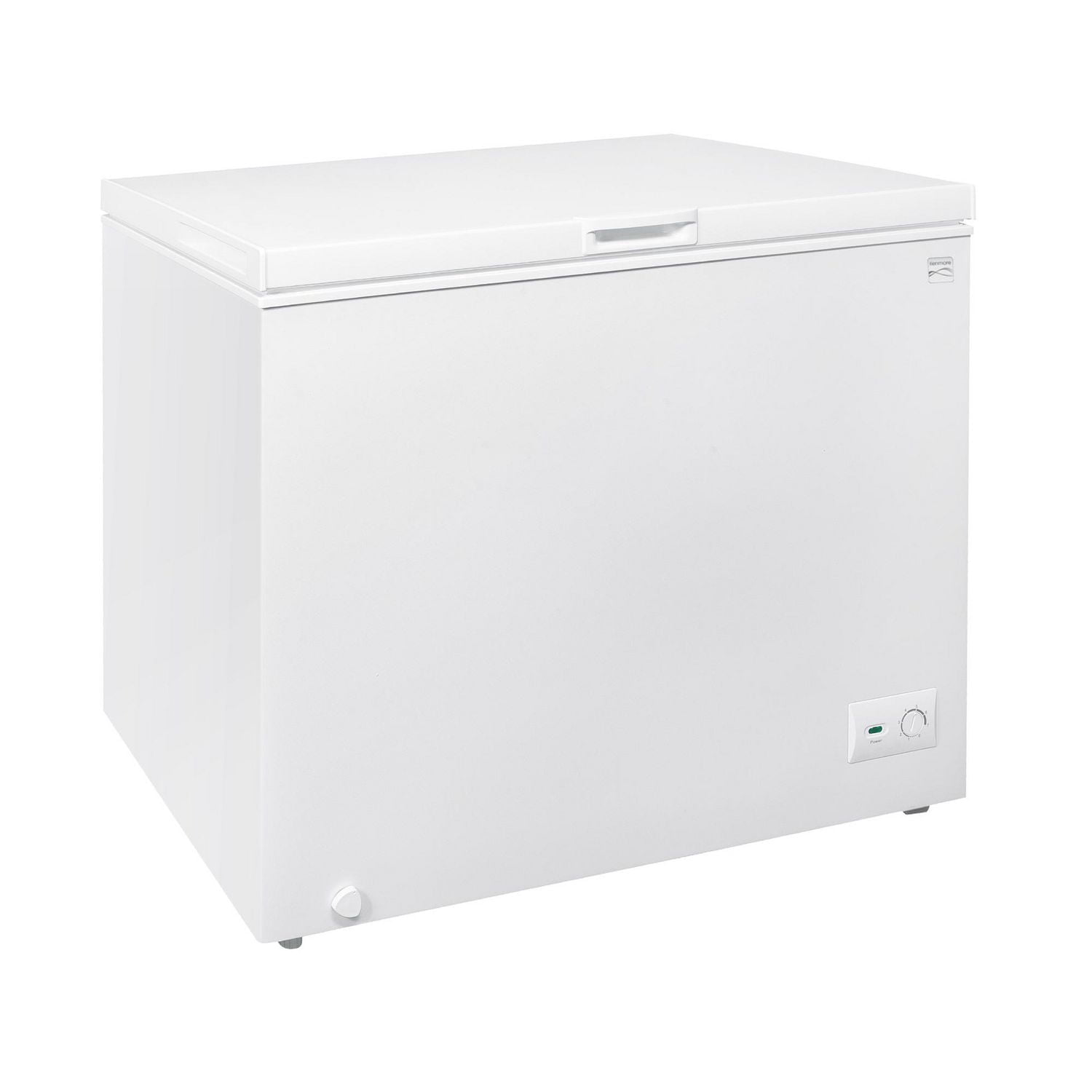 Kenmore 8.7 Cu. Ft Chest Freezer, 246L, Manual Defrost, Balanced Hinge Lid, Garage-Ready, White, Small Freezer