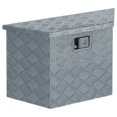 thumbnail image 1 of vidaXL Aluminium Box 70x24x42 cm Trapezoid Silver, 1 of 5