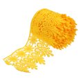 thumbnail image 1 of Uxcell 3.14 inch Wide 10 Yard Lace Ribbon Floral Pattern Yellow Embroidered Lace Trim for Sewing Making, Gift Wrapping, 1 of 5
