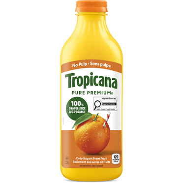 Tropicana 100 % Pur Jus d'Orange Sans Pulpe 1.36L