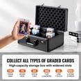 thumbnail image 2 of KFFKFF 108 PSA Graded Card Storage Box 4 Slots Sports Card Holder Case Coded Lock, 2 of 9