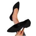 thumbnail image 3 of Walking Shoes Women Pointed Flat Suede Low-Cut Cushioned, 3 of 7