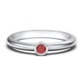 thumbnail image 1 of Classic Bezel Set Birthstone Ring - Garnet (January), 1 of 4