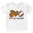 thumbnail image 1 of WEAIXIMIUNG T-Shirts Garçons 6 Ans Paix Baseball T-Shirt pour Enfants Col Rond T-Shirt à Manches Courtes 3 à 14 Ans Enfants, 1 of 3