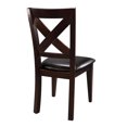 thumbnail image 2 of Topline Home Furnishings Chaise d'appoint en bois massif (ensemble de 2), 2 of 8
