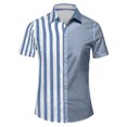 thumbnail image 1 of Birdeem Chemise à Manches Courtes pour Hommes, Confortable et Respirante, Col Rabattu, 1 of 4