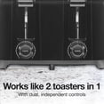thumbnail image 2 of Proctor Silex 4 Slice Toaster with Extra Wide Slots for Bagels, Cool-Touch Walls, Shade Selector With 7 Browning Levels, Toast Boost, Auto Shut-off and Cancel Button, Bl, 2 of 9