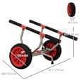 thumbnail image 2 of Soozier Kayak Cart with Adjustable Width and Large Wheels, Red, 2 of 9
