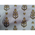 thumbnail image 4 of oneOone Cotton Cambric Fabric Leaves & Paisley Block Print Sewing Fabric BTY 56 Inch Wide, 4 of 4