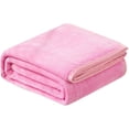 thumbnail image 2 of Flannel Blanket, Super Soft Warm Solid Fleece Blanket Throw Rug Sofa Bedding, 70x100cm Comfortable Machine Washable Velvet Conditioning Blanket Picnic Blanket Easy to Clean, 2 of 5