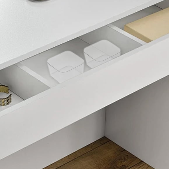 Amzcrzy Organiseur de Compartiment de Tiroir Organiseur de Compartiment de Tiroir Armoire de Bureau Papeterie Intégrée Organiseur de Bureau Rectangulaire en Plastique Petite Boîte pour Petit Espace Combinaison Tri et Organisation
