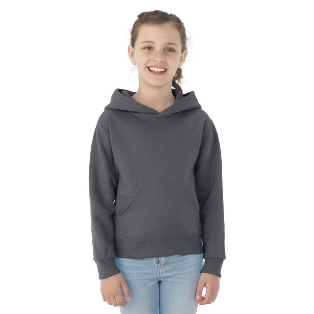 Jerzees Chandail à Capuchon pour Jeunes NuBlend, m, Gris Anthracite