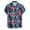 Blue, variant on Mens Casual Short Sleeve Hawaiian Vacation Style Shirt Blouse T-shirt