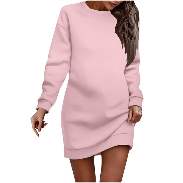 Gspmoly Robes pour Femmes, Robe à Enfiler Imprimée à Col Rond et Manches Courtes pour Femmes, Robe de Cocktail, Offres des Fêtes