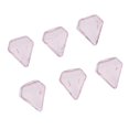 thumbnail image 1 of Esquirla 6 Pcs Clear Glass Bottle Charm Pendant DIY Craft Jewelry Making Pink, 1 of 8
