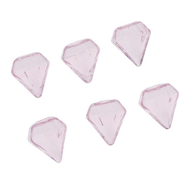 Esquirla 6 Pcs Clear Glass Bottle Charm Pendant DIY Craft Jewelry Making Pink