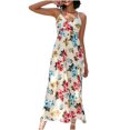 thumbnail image 2 of LOVZFMLL Robes Femmes Mode Femmes Été Imprimé Sans Manches Camis Col en V Dos Nu Robe Décontractée, 2 of 4