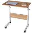 thumbnail image 3 of SOGES Bureau d'Ordinateur Portable Réglable et Mobile pour Lit, Sofa, Petit Espace, Chêne, 3 of 5