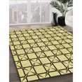 thumbnail image 3 of Ahgly Company Tapis d'Intérieur Lavable en Machine Carré Jaune Moutarde, 3 Pieds Carré, 3 of 7