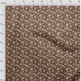 thumbnail image 4 of oneOone Polyester Spandex Brown Fabric Floral Sewing Craft Projects Fabric Prints By Yard 56 Inch Wide, 4 of 4