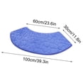 thumbnail image 4 of Meitianfacai 1pc Memory Foam Bath Rug Embossed Bathroom Mat Water Absorbent And Washable Bath Rugs Non-Slip Thick Soft And Comfortable Carpet For Show, Blue, 4 of 5