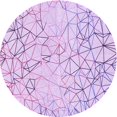 thumbnail image 1 of Ahgly Company Tapis Rond Lavable en Machine Intérieur Transitionnel Violet, 6 Pieds Rond, 1 of 7