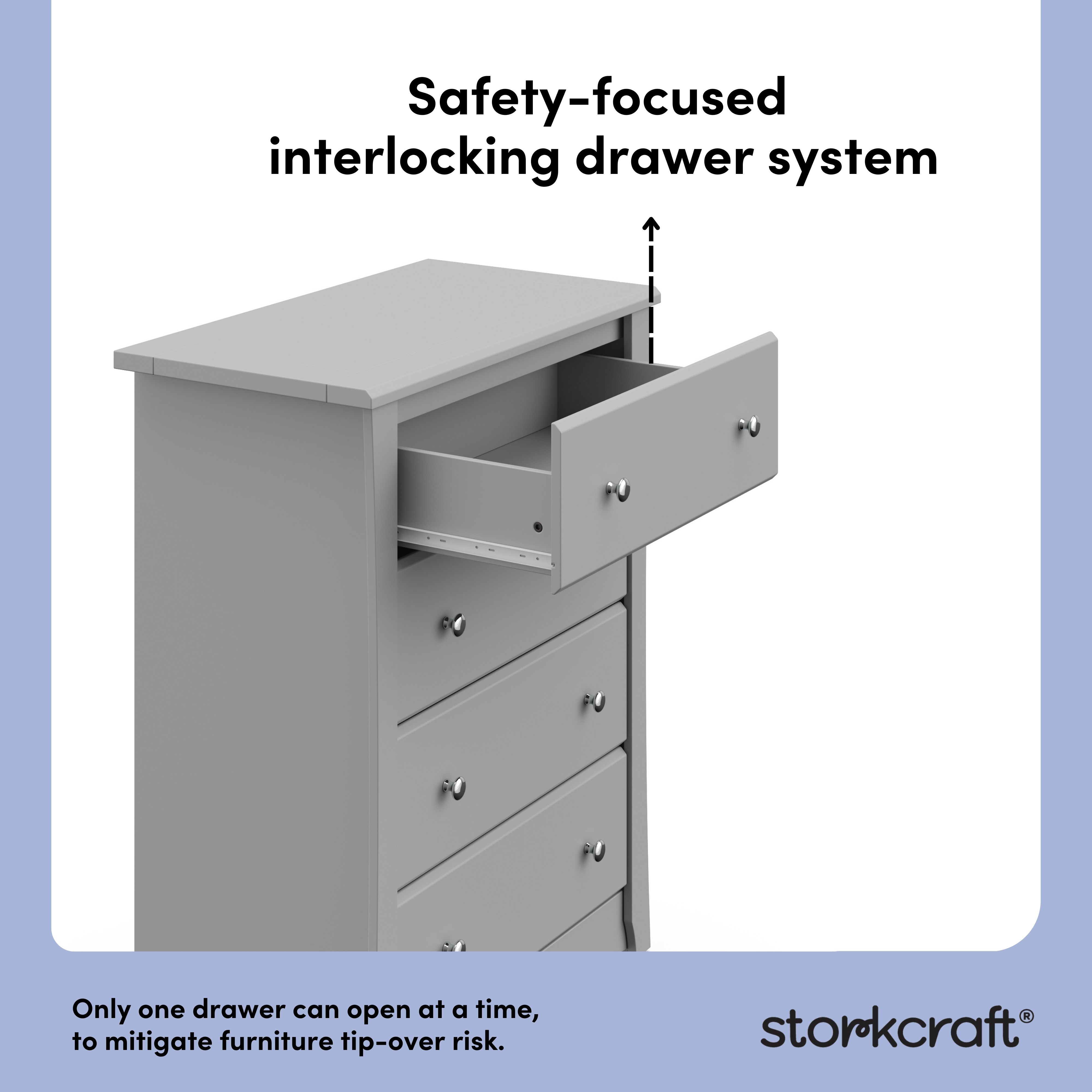 Commode à 4 Tiroirs Crescent de Storkcraft