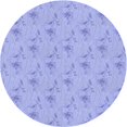 thumbnail image 1 of Ahgly Company Machine Washable Indoor Round Transitional Sky Blue Area Rugs, 7' Round, 1 of 7