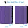 thumbnail image 4 of Case for iPad Pro 12.9 Inch Case, (2022/2021/2020, 6th/5th/4th Generation), Convenient Magnetic Attachment, Two-Way Stand, Full Pencil 2 Support, Rebound Folio Stand Cover Case - Purple, 4 of 5