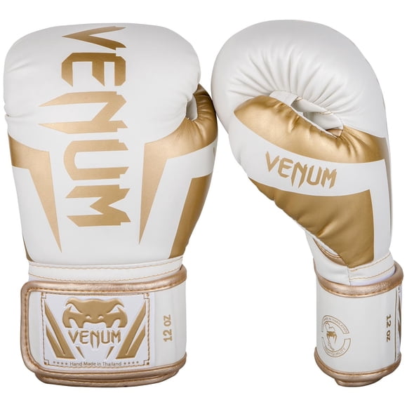 Venum Gants de Boxe Élite - Blanc/or - 12oz
