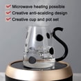 thumbnail image 3 of Milk Glass Kettle Cute Coffee Jug Kettle Milk Jug Pot Portable for Milk Small, 3 of 9