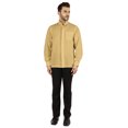 thumbnail image 2 of Bestman Solid Long Sleeve Shirt For Mens Front Double Button Placket Chinese Collar Shirt, 2 of 7
