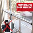 thumbnail image 4 of SecurityMan Sliding Door Security Bar - Dual Use as Patio Door Security Bar or Window Security Lock with Anti Lift Safety - Child Proof and Adjustable 19"-51" - Constructed of High Grade Iron - White, 4 of 15