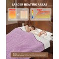 thumbnail image 4 of Electric Heated Throw Blanket - 10 Adjustable Heat Levels, 10-Hour Timer, ETL Certified, Portable, Washable, Fast Heating - 50x60 inches, 4 of 6