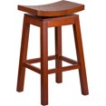 thumbnail image 4 of Flash Furniture 30" Saddle Seat Bar Stool in Light Cherry, 4 of 4