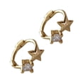 thumbnail image 1 of maskred Two Size Options For These Stunning Silver Earrings Llightweight And Gift Gold 10MM 1Set, 1 of 6
