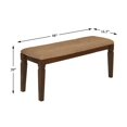 thumbnail image 3 of Homelegance Banc de Salle à Manger 44 Pouces Style Western Brun Foncé Fini Espresso, 3 of 3