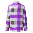 thumbnail image 3 of Innerwin Blouse Col à Revers Chemises pour Femmes Plage Boutonnée Hauts Décontractés Violet m, 3 of 9