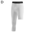 thumbnail image 1 of Pantalon de Compression 3/4 pour Hommes Collants une Jambe Couche Athlétique Base Basketball Ne U9V9, 1 of 8