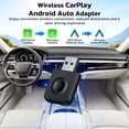 thumbnail image 2 of LAMTTO 2-in-1 Wireless CarPlay and Android Auto Adapter, Convert Wired to Wireless CarPlay Mini Adapter for OEM Wired Cars, USB Type C Plug, 2 of 9