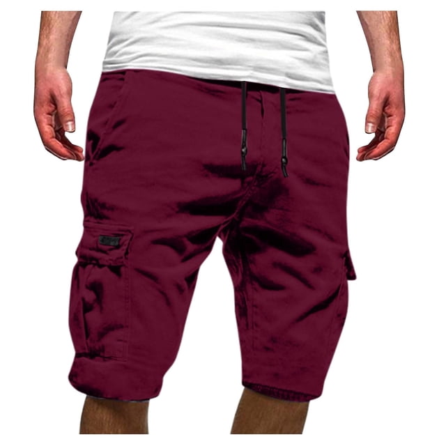 Shorts Cargo pour Hommes Grande Taille à Multiples Poches, Coupe Décontractée, Shorts d'Été pour la Plage