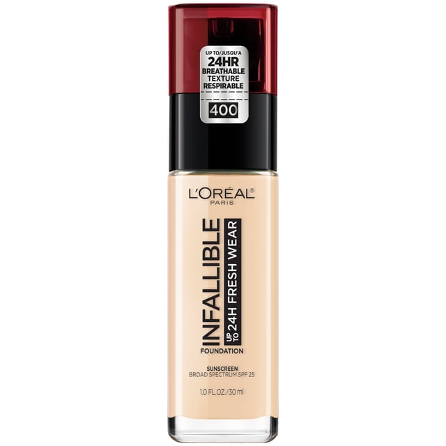 L'Oreal Paris Fond de Teint Infallible Fresh Wear, Formule Liquide Longue Tenue, 30ml