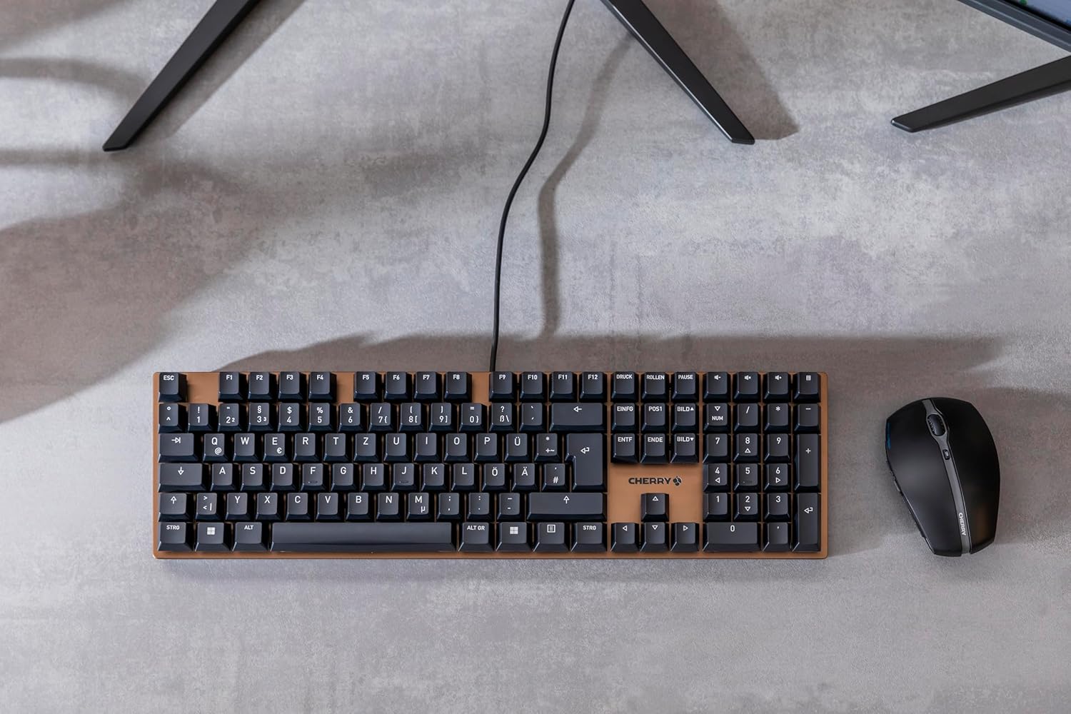 Cherry KC 200 MX Mechanical Office Keyboard with New MX2A switches Black/Bronze