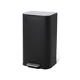 thumbnail image 1 of TROPOW Kitchen Trash Can,Stainless Steel Garbage Can with Lid, Step-On Pedal and Inner Bucket, Rectangular Trash Can for Home Kitchen Office Living Room, 1 of 9