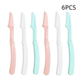 thumbnail image 2 of 6 Pack Eyebrow Razors Folding Facial Razor for Women Face Hair Remover Exfoliating Dermaplaning Tool Kit Precision Sharpness for Trimming and Shaping Eyebrows, 2 of 5